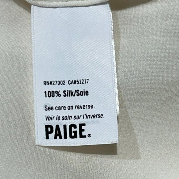 PAIGE Cream Ruffle Blouse - Picture 4 of 4